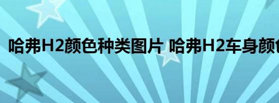 哈弗H2颜色种类图片 哈弗H2车身颜色效果