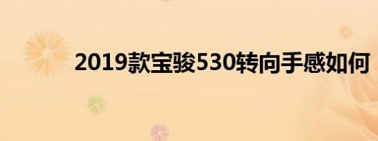 2019款宝骏530转向手感如何 