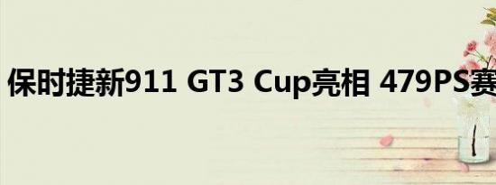 保时捷新911 GT3 Cup亮相 479PS赛道利器