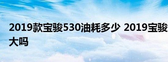 2019款宝骏530油耗多少 2019宝骏530油耗大吗 