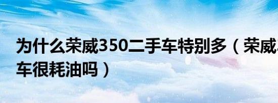 为什么荣威350二手车特别多（荣威350二手车很耗油吗）