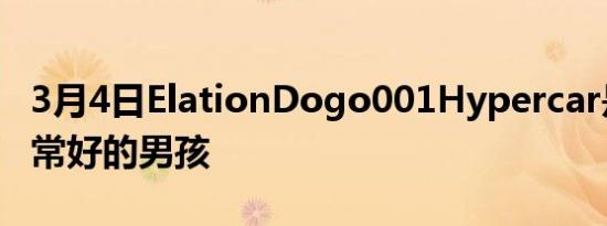 3月4日ElationDogo001Hypercar是一个非常好的男孩