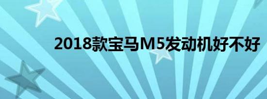 2018款宝马M5发动机好不好 