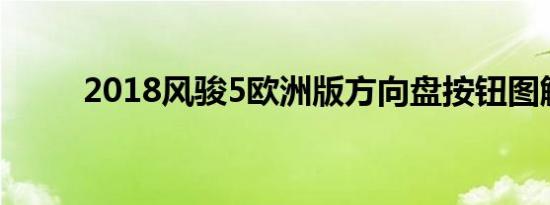 2018风骏5欧洲版方向盘按钮图解