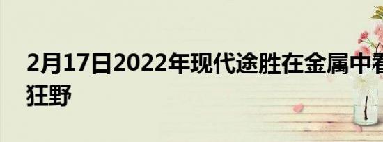 2月17日2022年现代途胜在金属中看起来很狂野