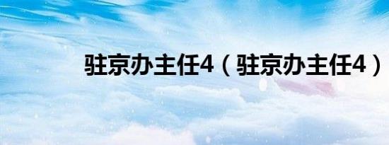 驻京办主任4（驻京办主任4）