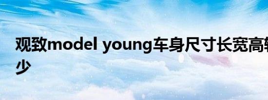 观致model young车身尺寸长宽高轴距是多少