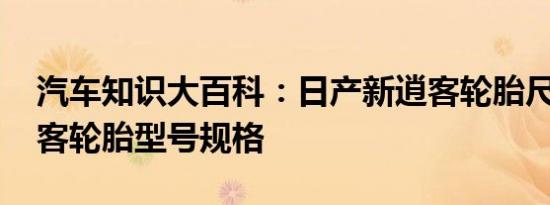 汽车知识大百科：日产新逍客轮胎尺寸 新逍客轮胎型号规格