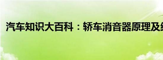 汽车知识大百科：轿车消音器原理及结构图