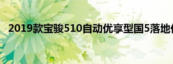 2019款宝骏510自动优享型国5落地价多少钱 