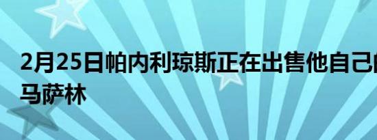 2月25日帕内利琼斯正在出售他自己的福特野马萨林