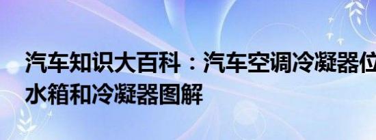 汽车知识大百科：汽车空调冷凝器位置 汽车水箱和冷凝器图解