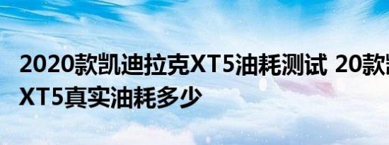 2020款凯迪拉克XT5油耗测试 20款凯迪拉克XT5真实油耗多少 