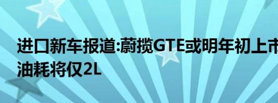 进口新车报道:蔚揽GTE或明年初上市 百公里油耗将仅2L