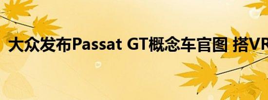 大众发布Passat GT概念车官图 搭VR6动力