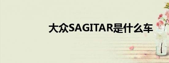 大众SAGITAR是什么车