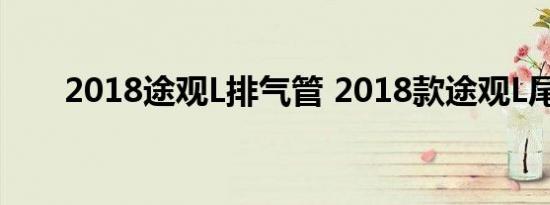 2018途观L排气管 2018款途观L尾灯