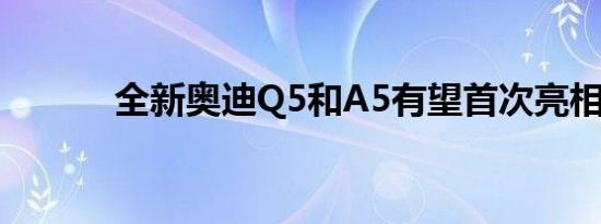 全新奥迪Q5和A5有望首次亮相