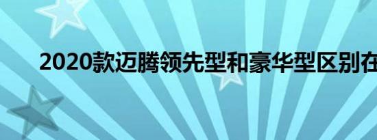 2020款迈腾领先型和豪华型区别在哪 