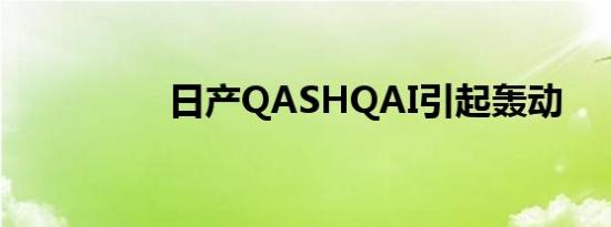 日产QASHQAI引起轰动