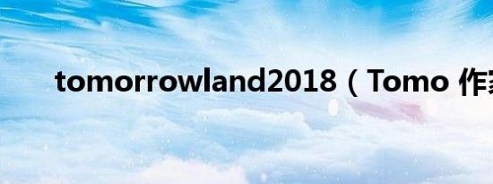 tomorrowland2018（Tomo 作家）