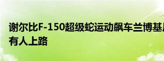 谢尔比F-150超级蛇运动飙车兰博基尼乌鲁斯有人上路