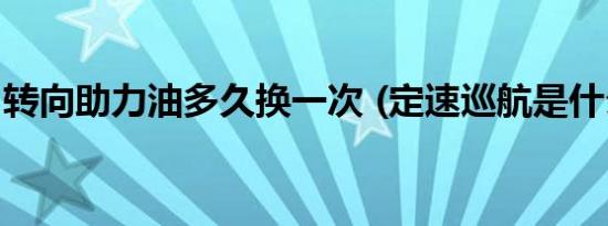 转向助力油多久换一次 (定速巡航是什么意思)