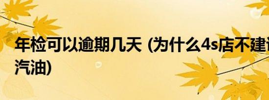 年检可以逾期几天 (为什么4s店不建议加壳牌汽油)