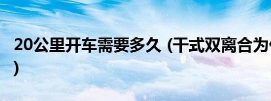 20公里开车需要多久 (干式双离合为什么不好)