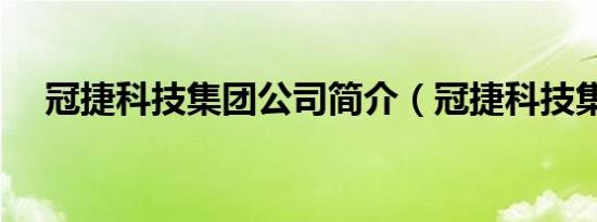 冠捷科技集团公司简介（冠捷科技集团）