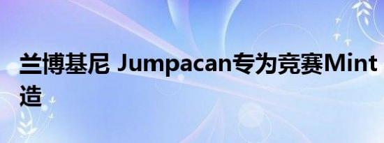 兰博基尼 Jumpacan专为竞赛Mint 400而打造