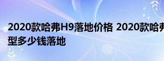 2020款哈弗H9落地价格 2020款哈弗H9精英型多少钱落地 