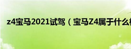 z4宝马2021试驾（宝马Z4属于什么档次）