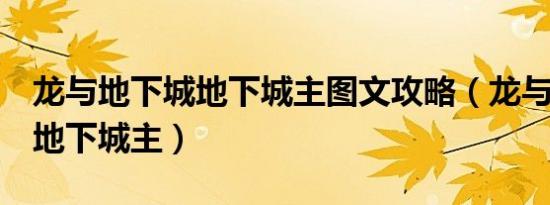 龙与地下城地下城主图文攻略（龙与地下城：地下城主）