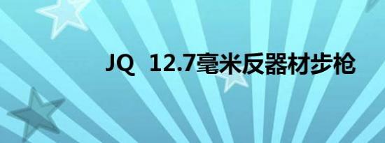 JQ  12.7毫米反器材步枪