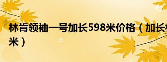 林肯领袖一号加长598米价格（加长林肯多少米）