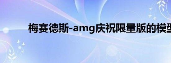 梅赛德斯-amg庆祝限量版的模型