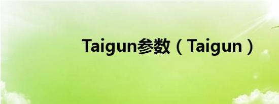 Taigun参数（Taigun）