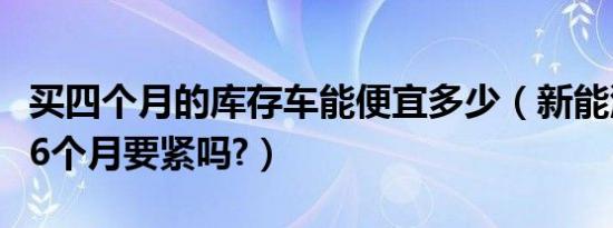 买四个月的库存车能便宜多少（新能源库存车6个月要紧吗?）