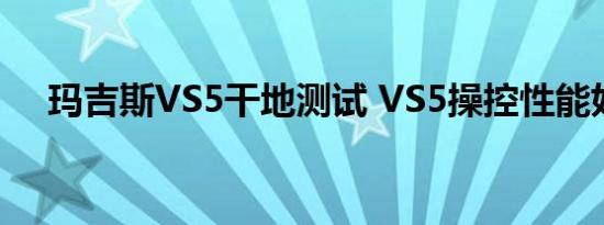 玛吉斯VS5干地测试 VS5操控性能好吗 