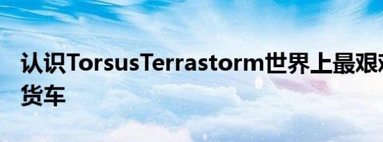 认识TorsusTerrastorm世界上最艰难的小型货车