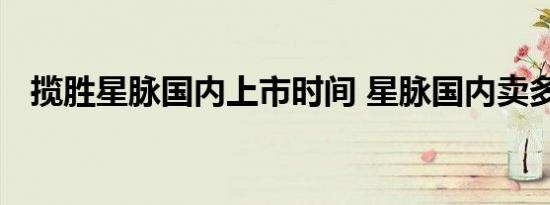 揽胜星脉国内上市时间 星脉国内卖多少钱