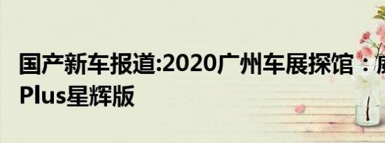 国产新车报道:2020广州车展探馆：威马EX6 Plus星辉版