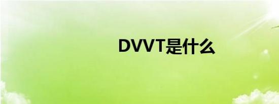 DVVT是什么