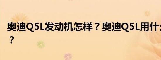 奥迪Q5L发动机怎样？奥迪Q5L用什么发动机？