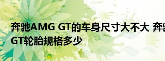 奔驰AMG GT的车身尺寸大不大 奔驰AMG GT轮胎规格多少 