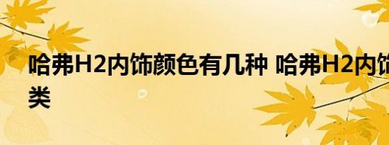 哈弗H2内饰颜色有几种 哈弗H2内饰颜色种类