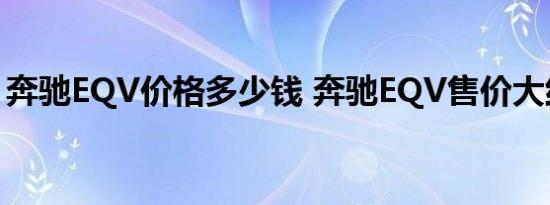 奔驰EQV价格多少钱 奔驰EQV售价大约多少 