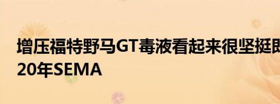 增压福特野马GT毒液看起来很坚挺即将到2020年SEMA