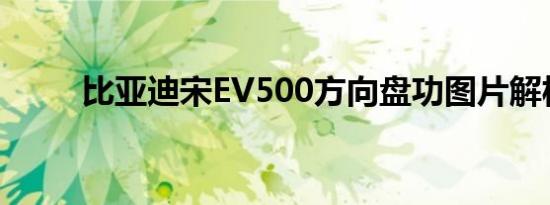 比亚迪宋EV500方向盘功图片解析